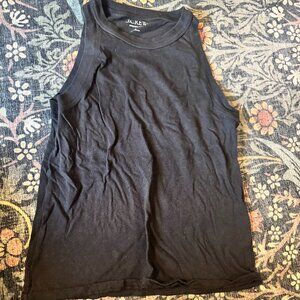 Jcrew Black Ribbed Tank Top Size Small